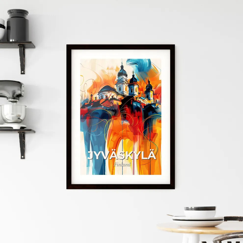 Vibrant Jyväskylä, Finland Framed Print