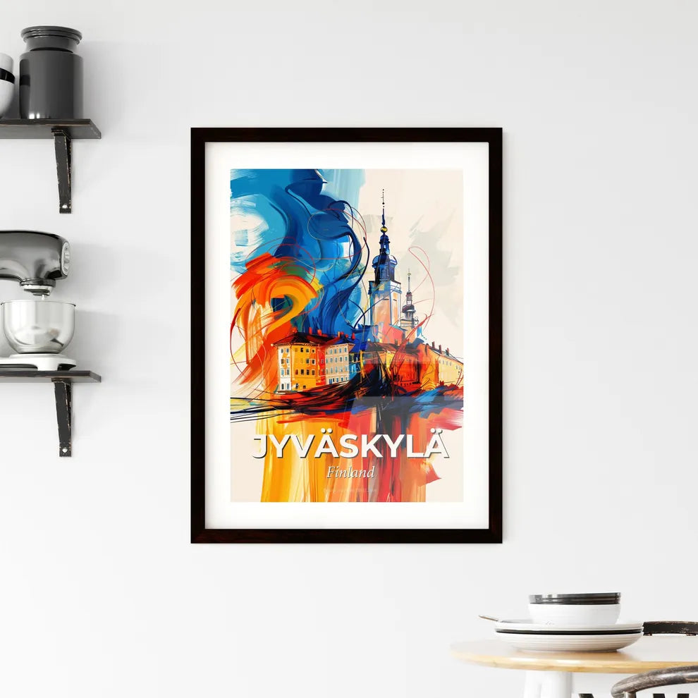 Vibrant Jyväskylä, Finland Framed Print