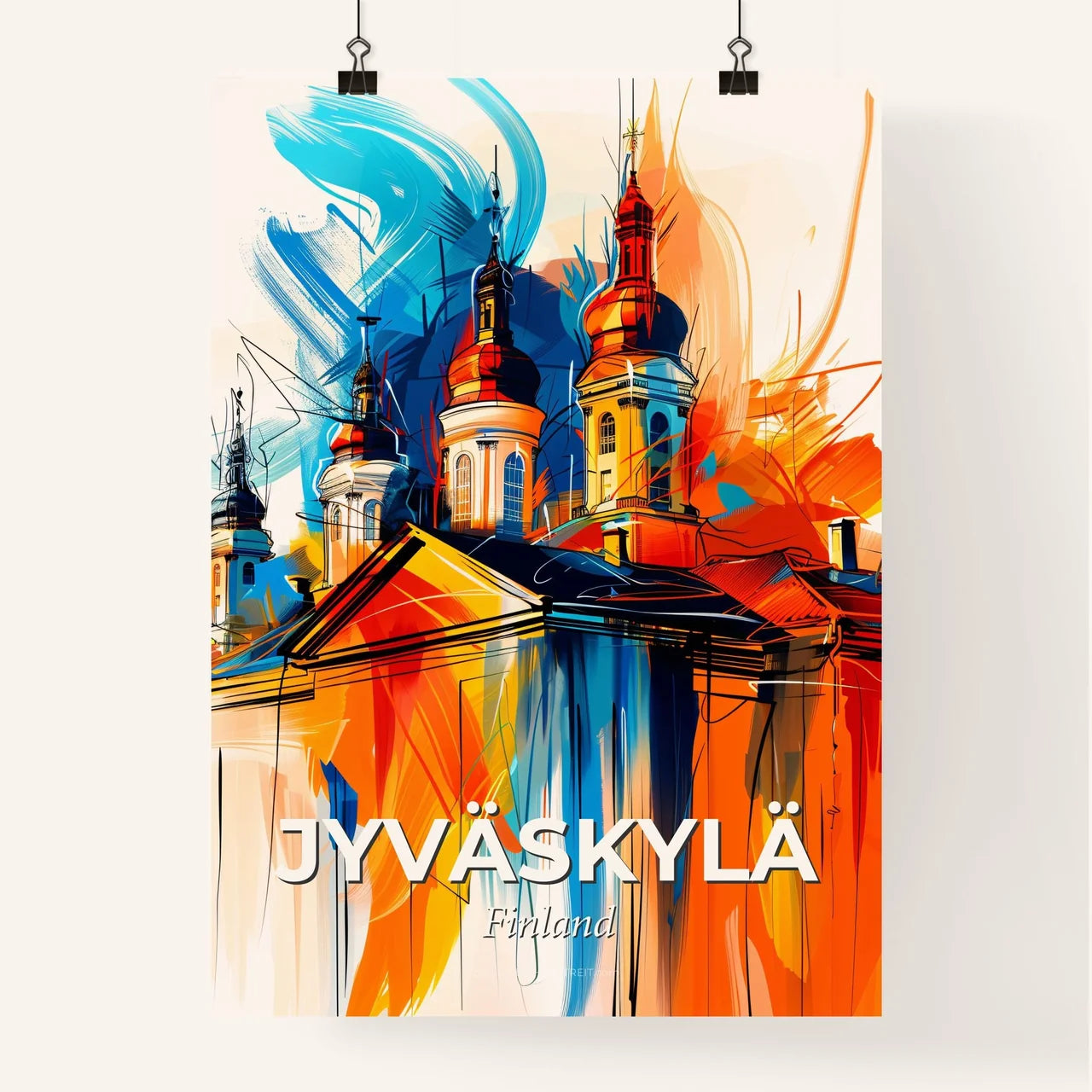 Vibrant Jyväskylä, Finland Poster
