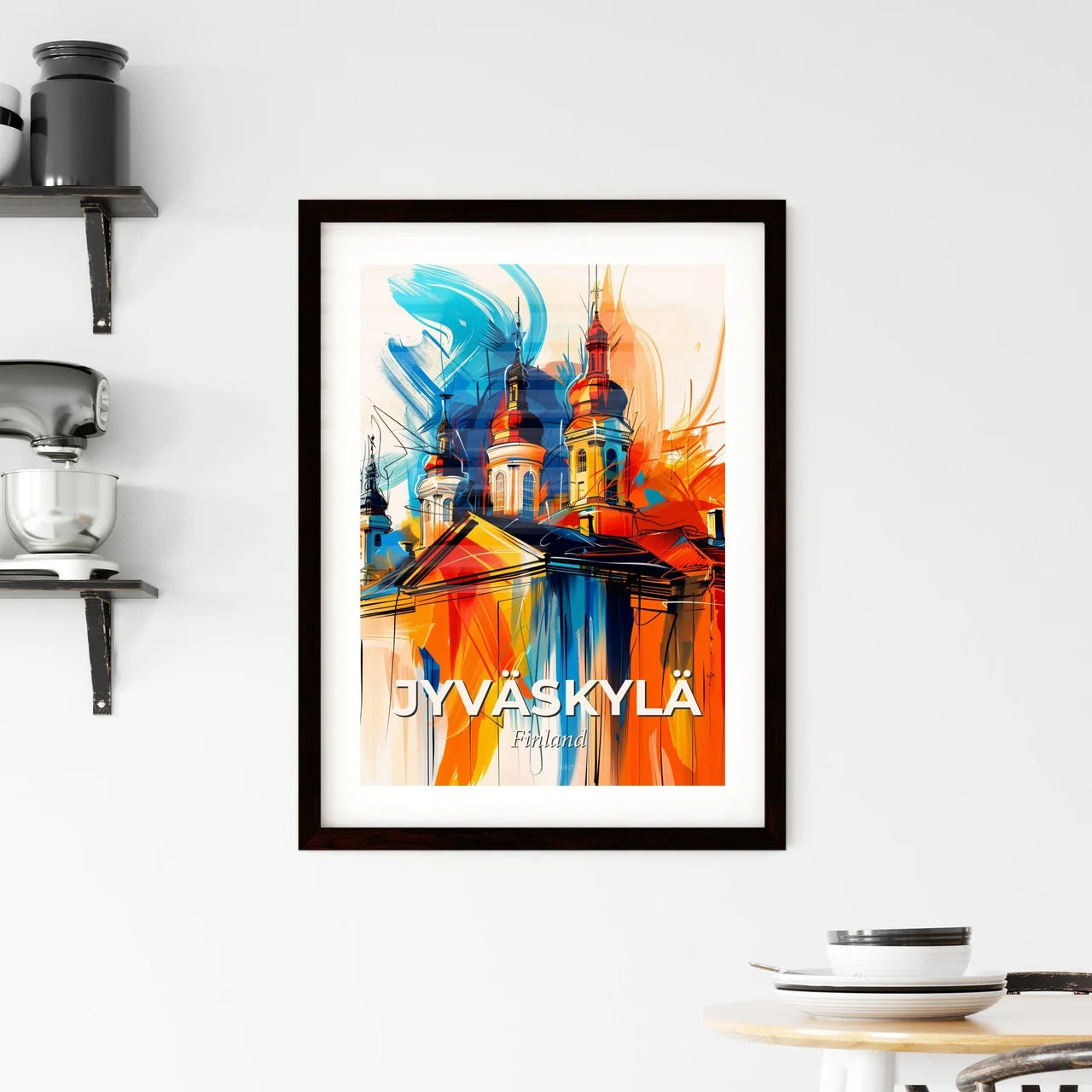 Vibrant Jyväskylä, Finland Framed Print