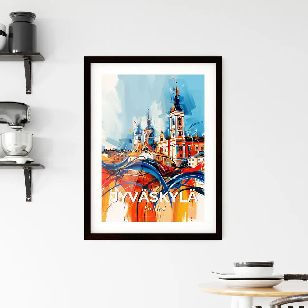 Vibrant Jyväskylä, Finland Framed Print