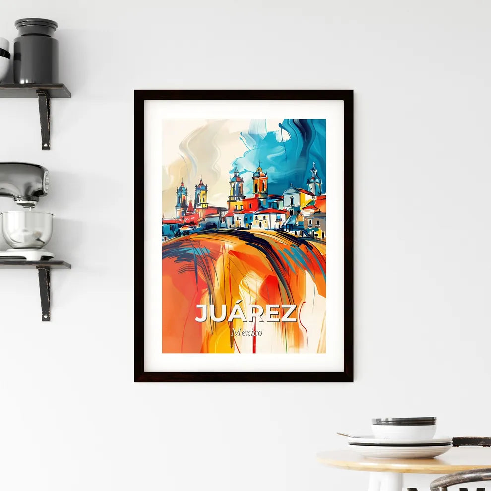 Vibrant Juárez, Mexico Framed Print