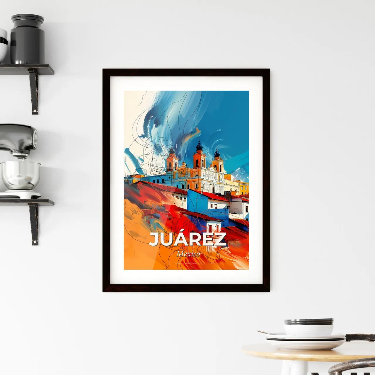 Vibrant Juárez, Mexico Framed Print