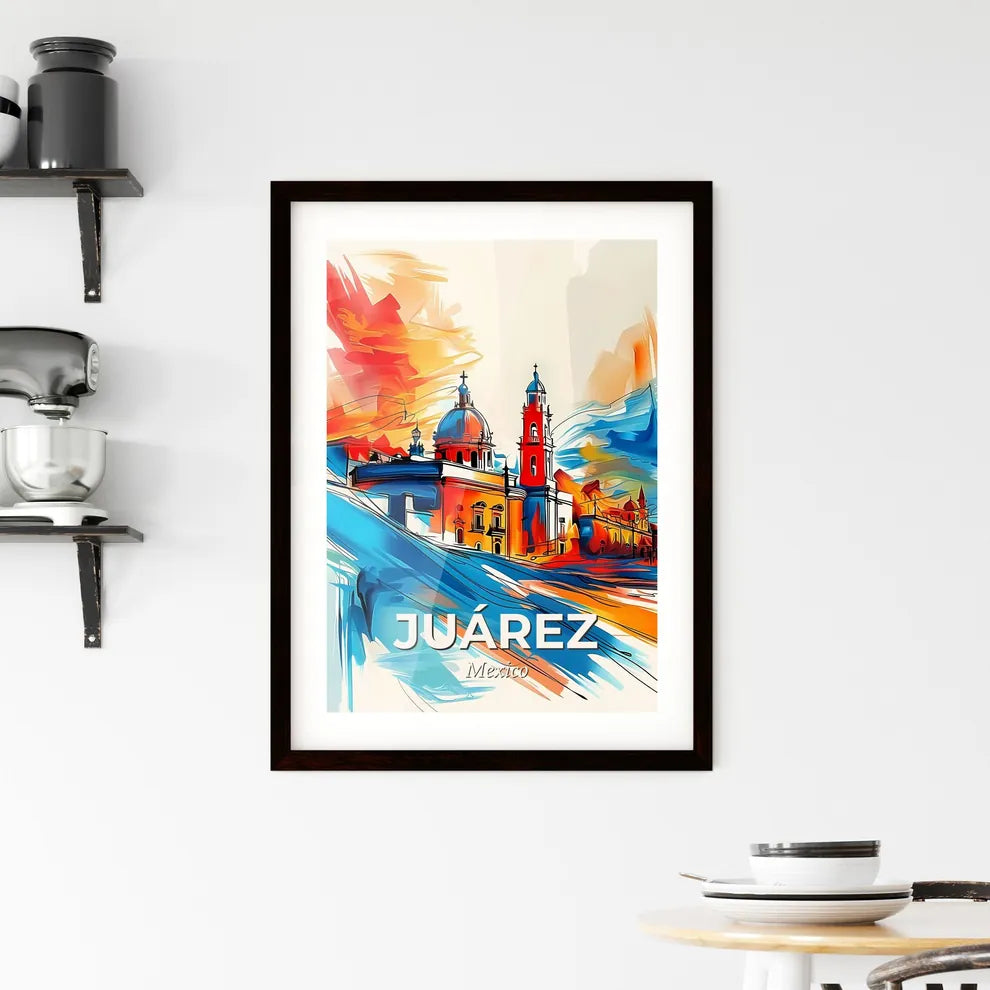 Vibrant Juárez, Mexico Framed Print