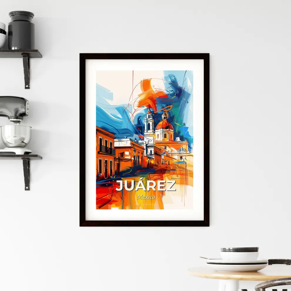 Vibrant Juárez, Mexico Framed Print