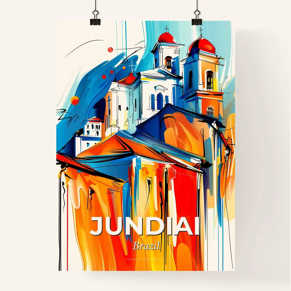 Vibrant Jundiai, Brazil Poster