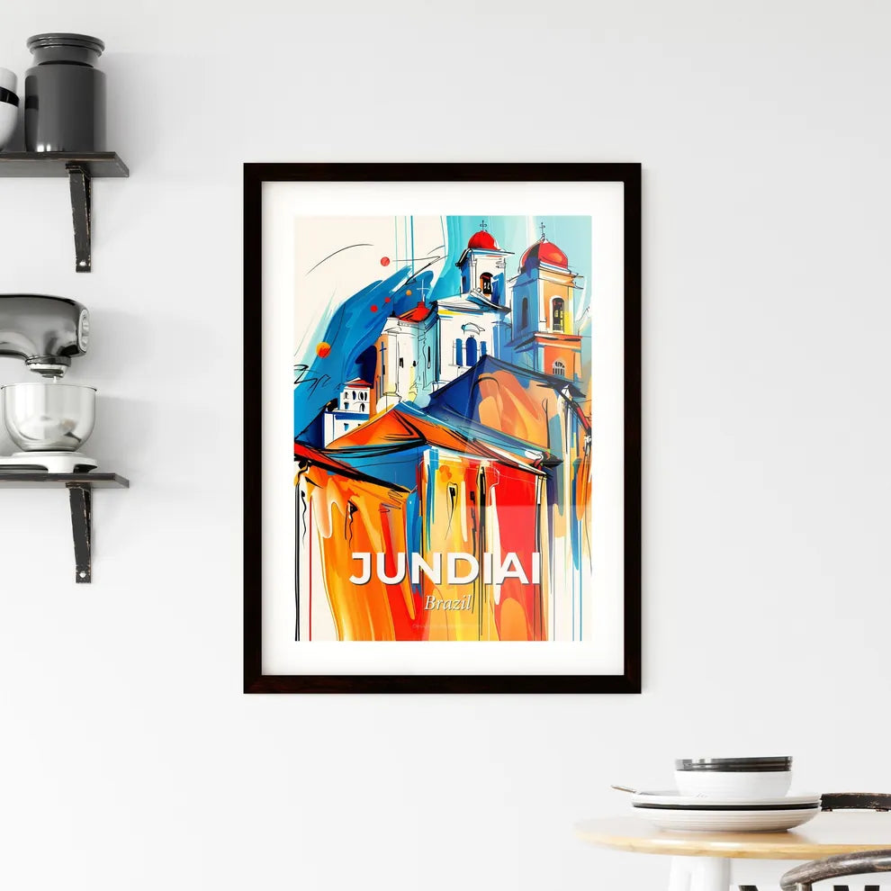 Vibrant Jundiai, Brazil Framed Print