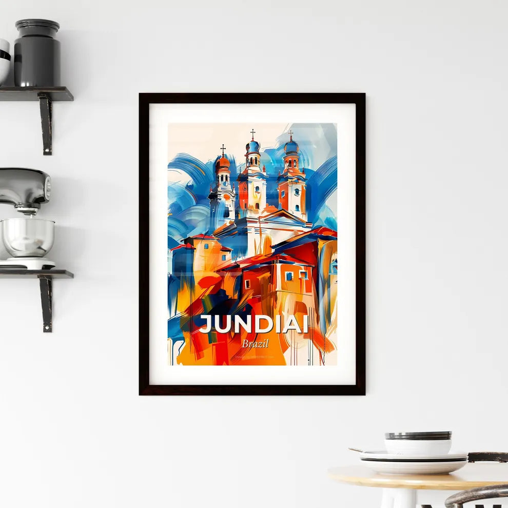Vibrant Jundiai, Brazil Framed Print