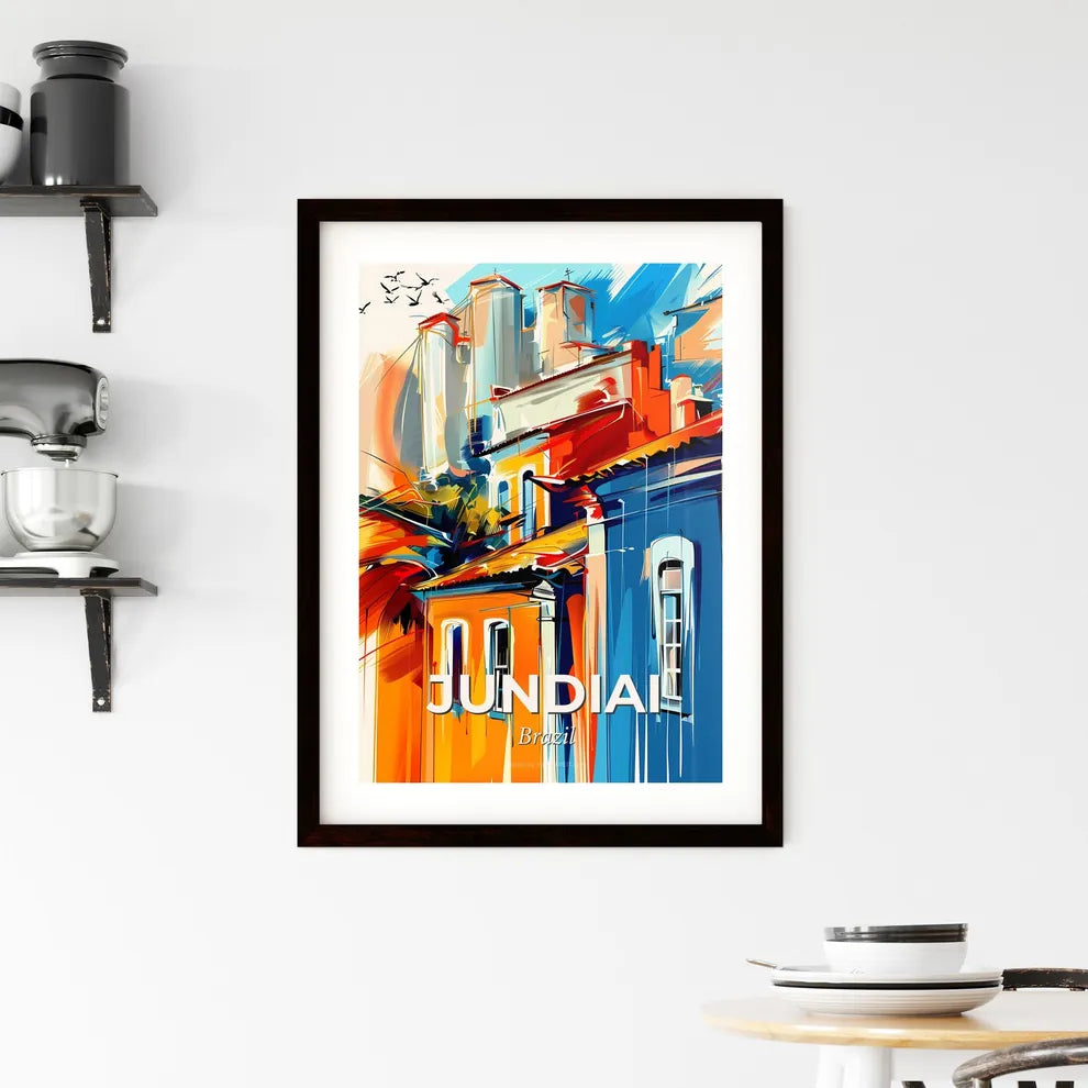 Vibrant Jundiai, Brazil Framed Print