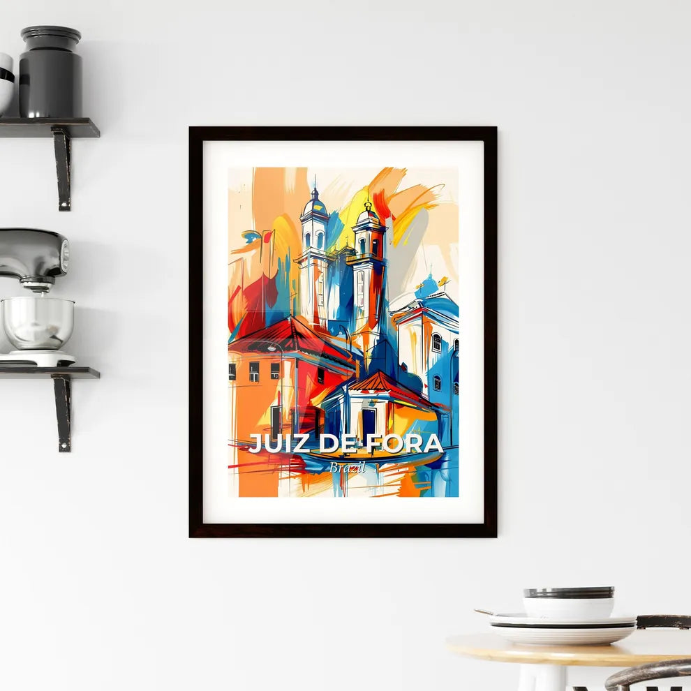 Vibrant Juiz De Fora, Brazil Framed Print
