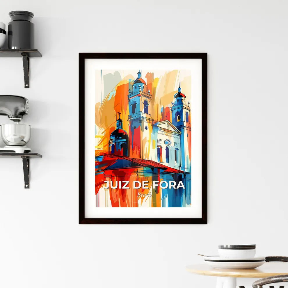 Vibrant Juiz De Fora, Brazil Framed Print