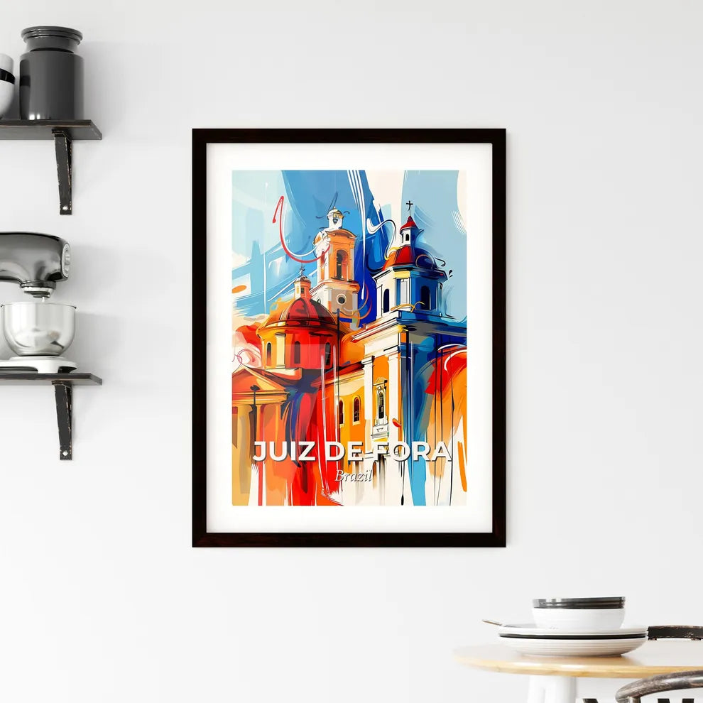 Vibrant Juiz De Fora, Brazil Framed Print