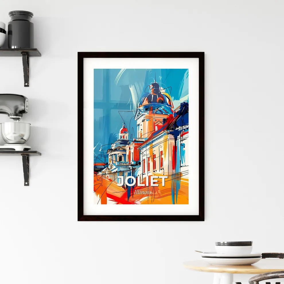 Vibrant Joliet, Illinois Framed Print