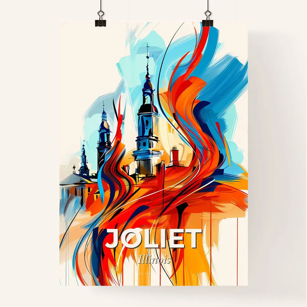 Vibrant Joliet, Illinois Poster