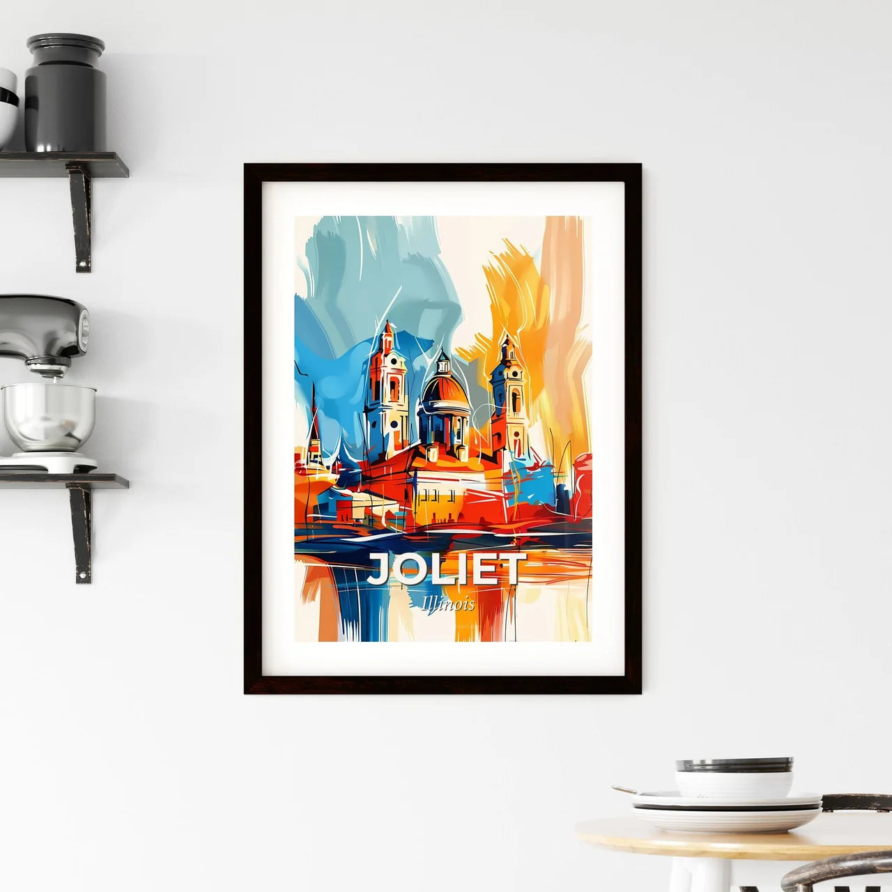 Vibrant Joliet, Illinois Framed Print