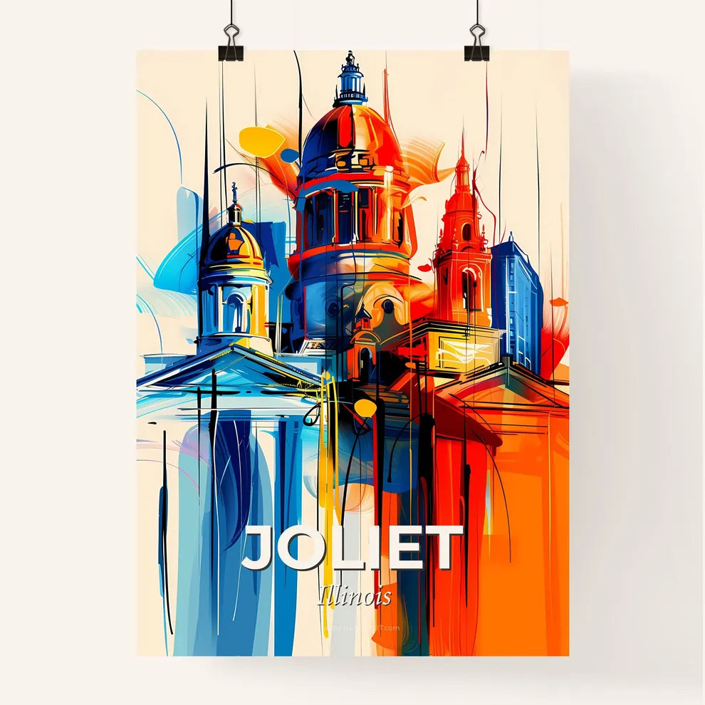 Vibrant Joliet, Illinois Poster