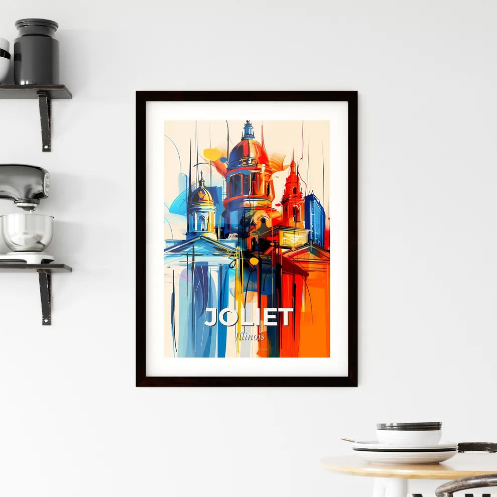 Vibrant Joliet, Illinois Framed Print