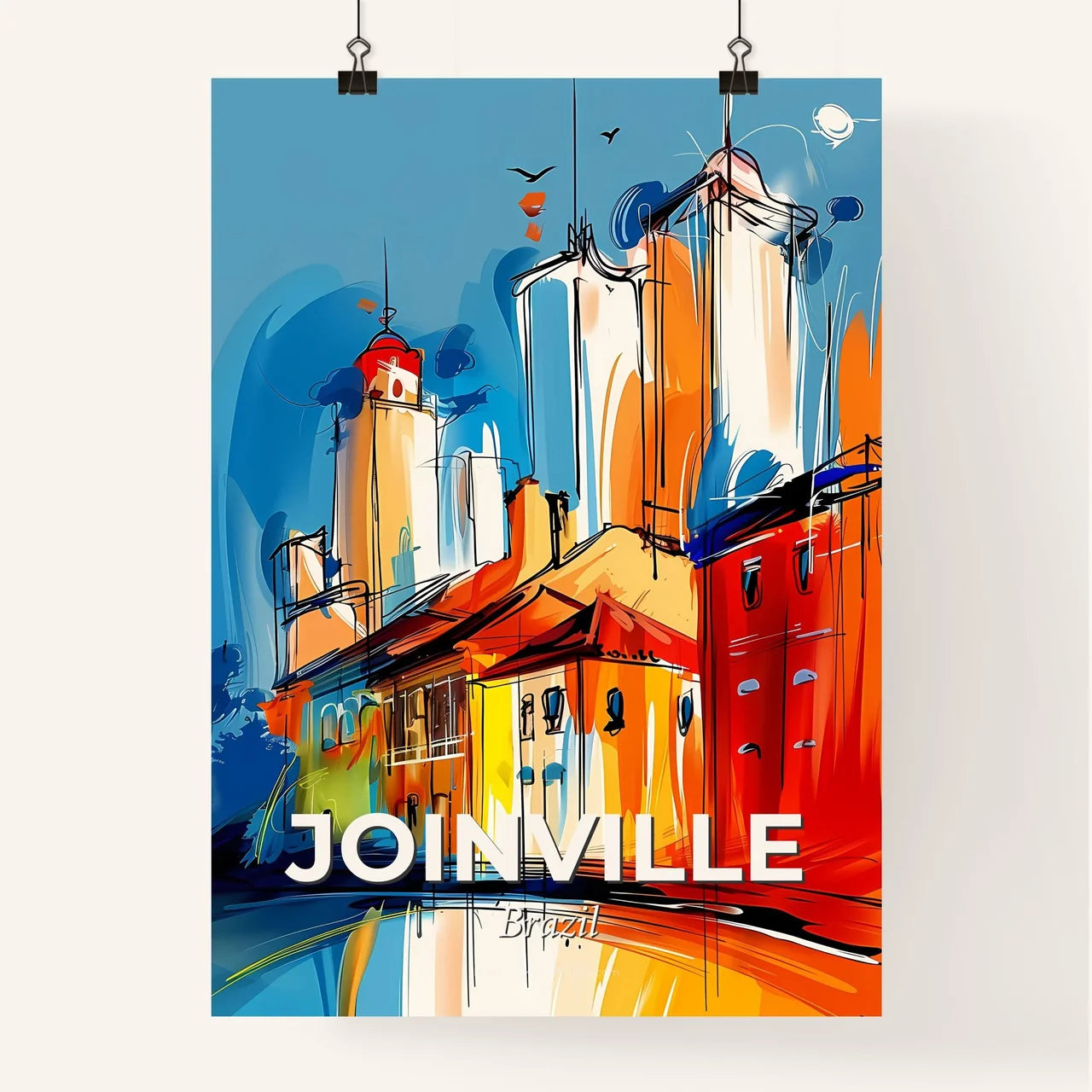Vibrant Joinville, Brazil Poster