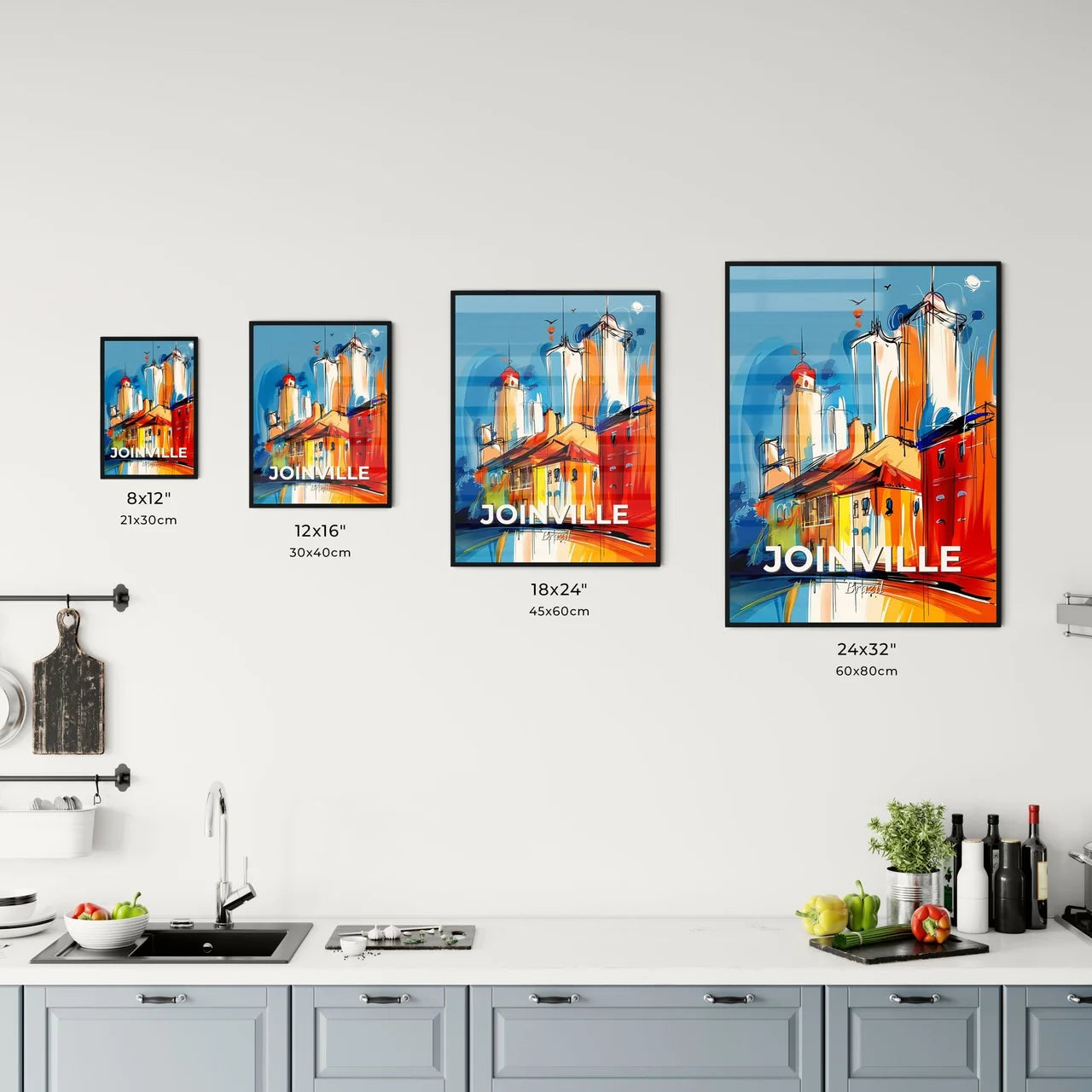Vibrant Joinville, Brazil Kitchen Art