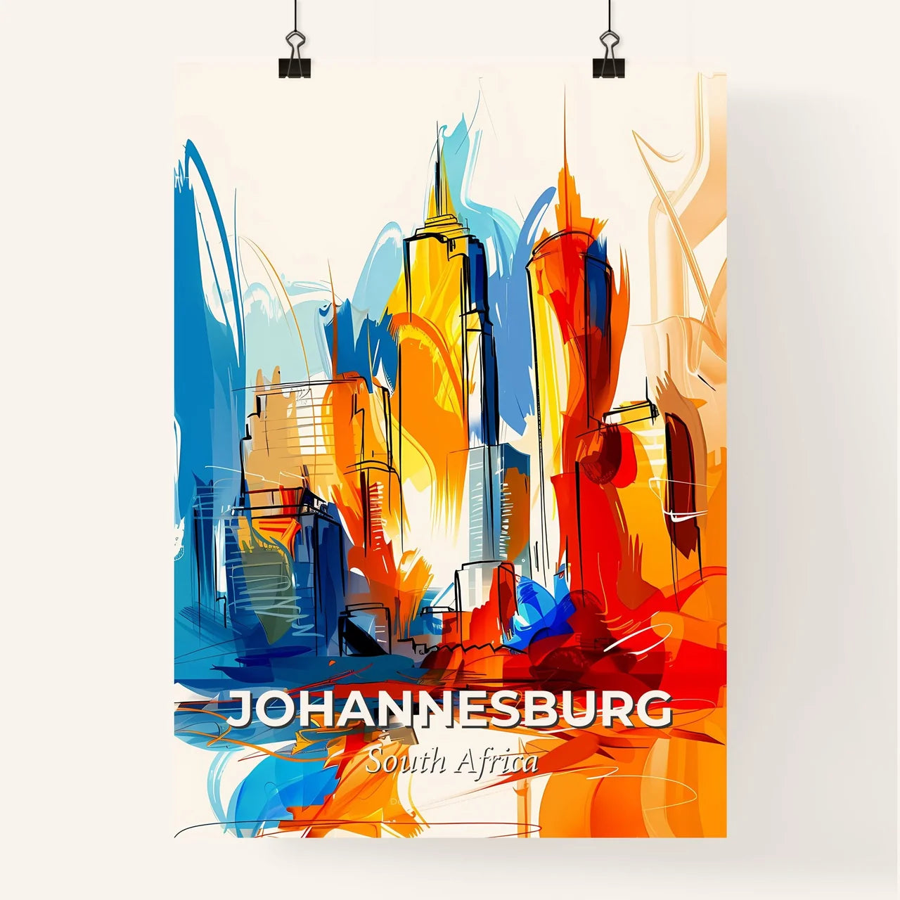 Vibrant Johannesburg, South Africa Poster