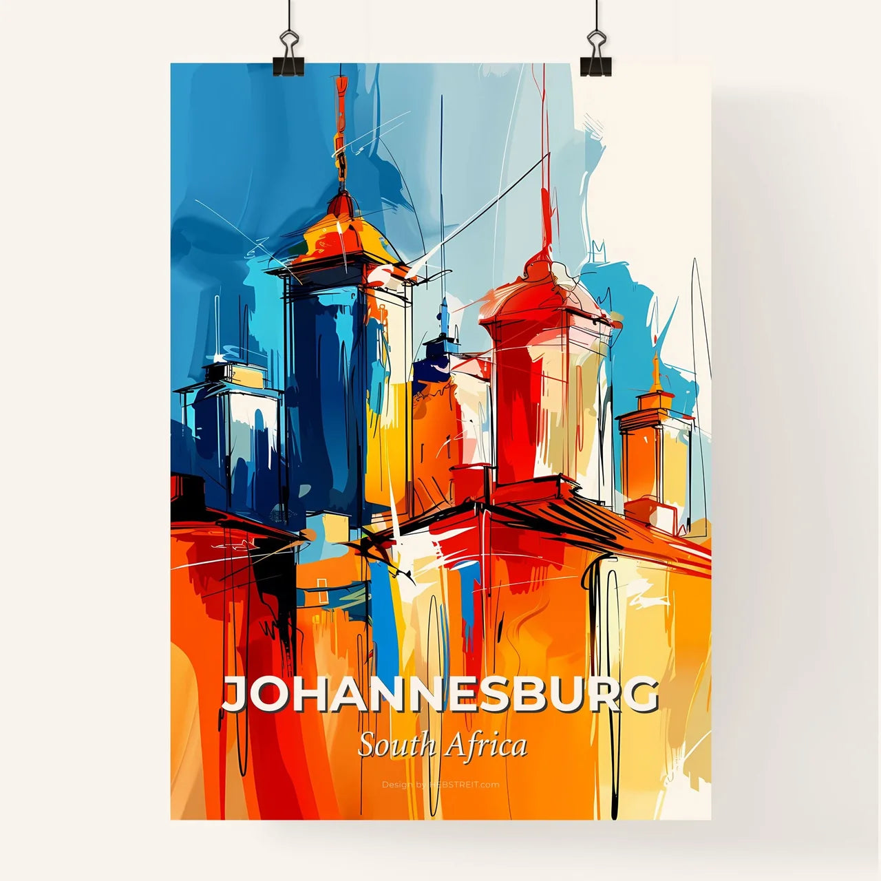 Vibrant Johannesburg, South Africa Poster