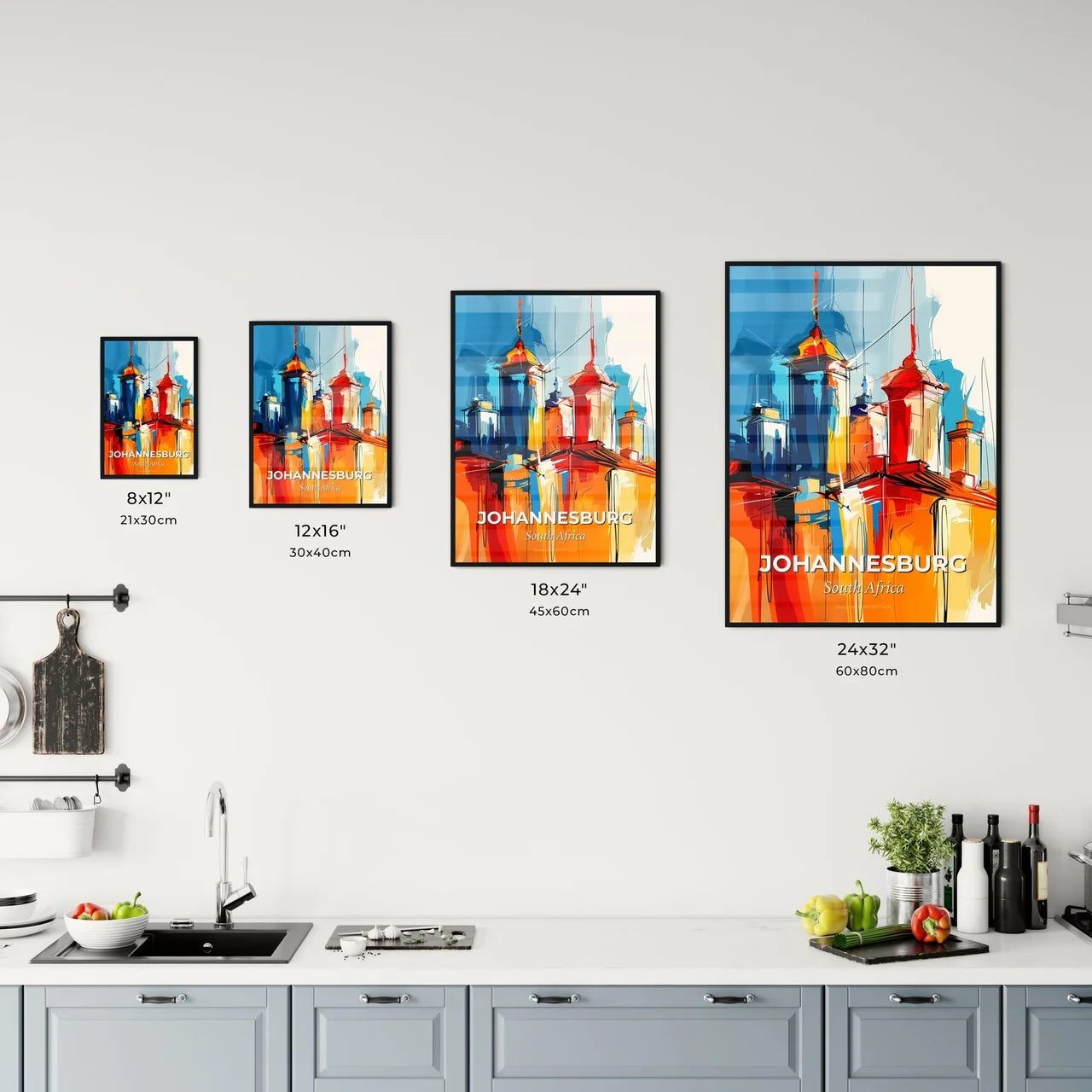 Vibrant Johannesburg, South Africa Kitchen Art