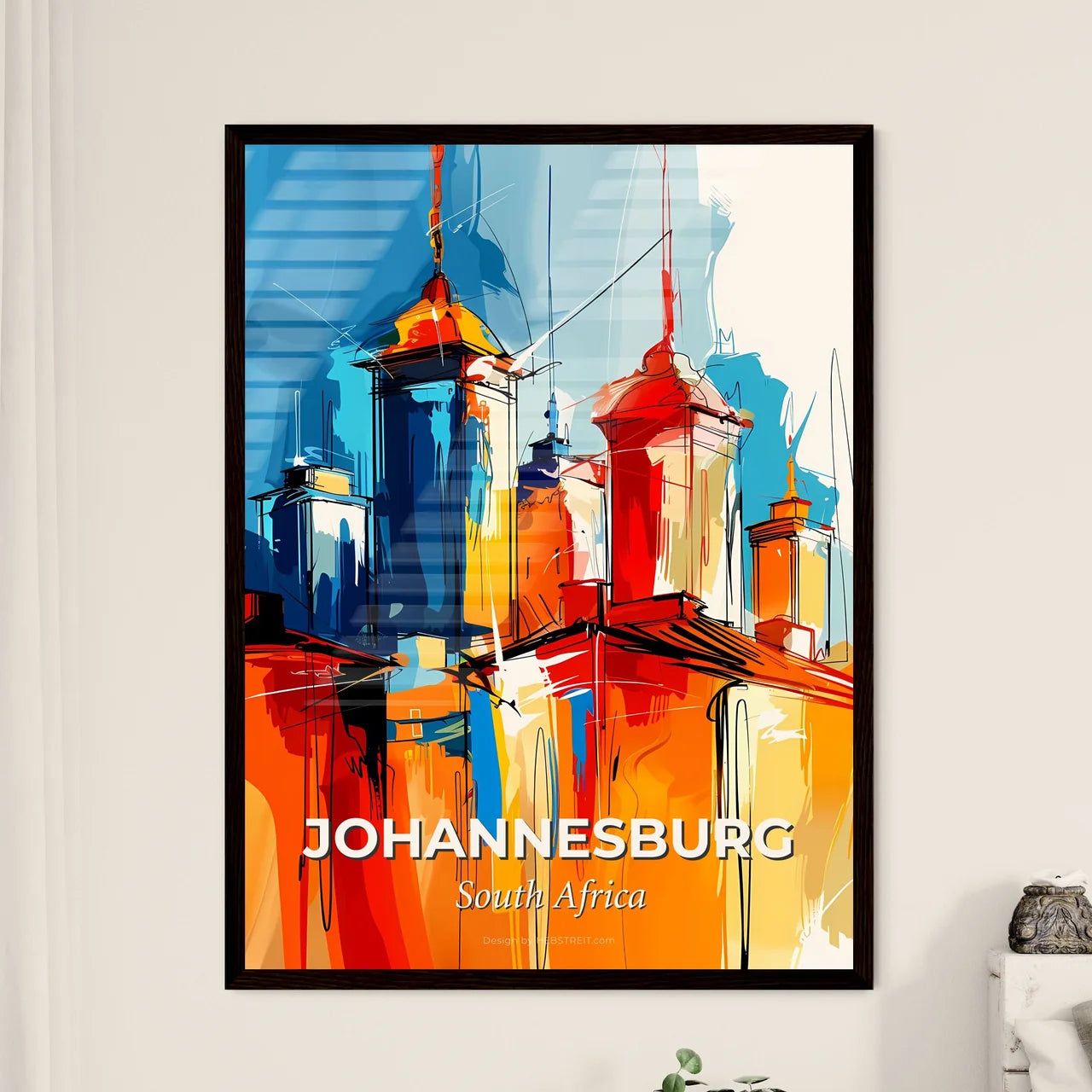 Vibrant Johannesburg, South Africa Art Print