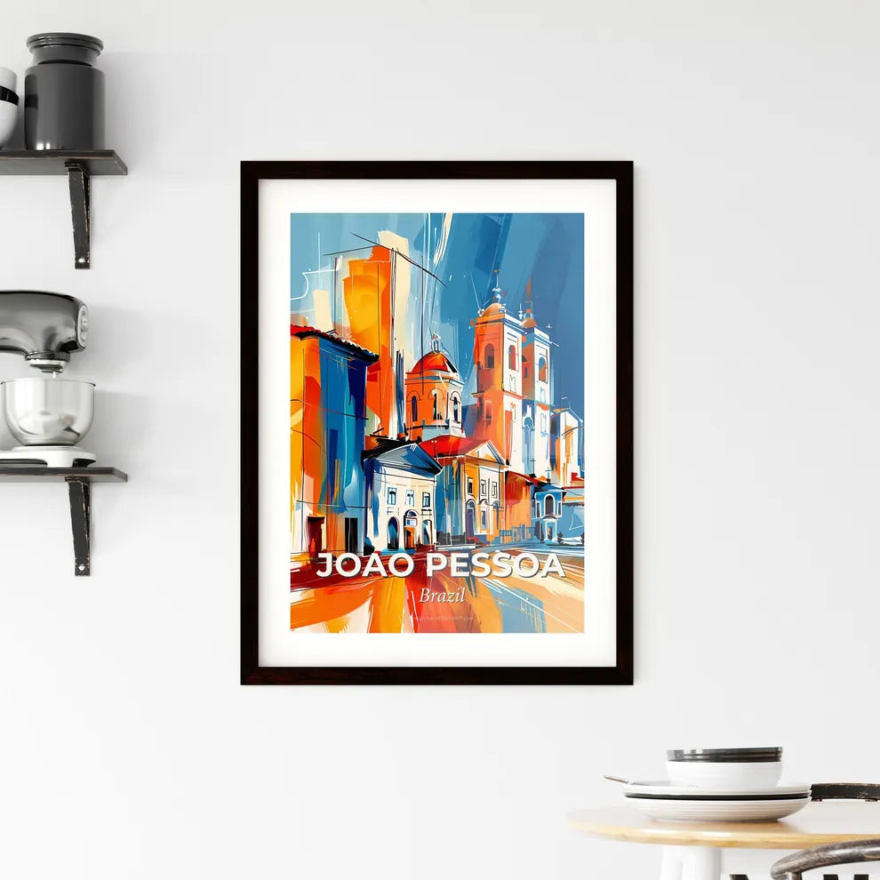 Vibrant Joao Pessoa, Brazil Framed Print