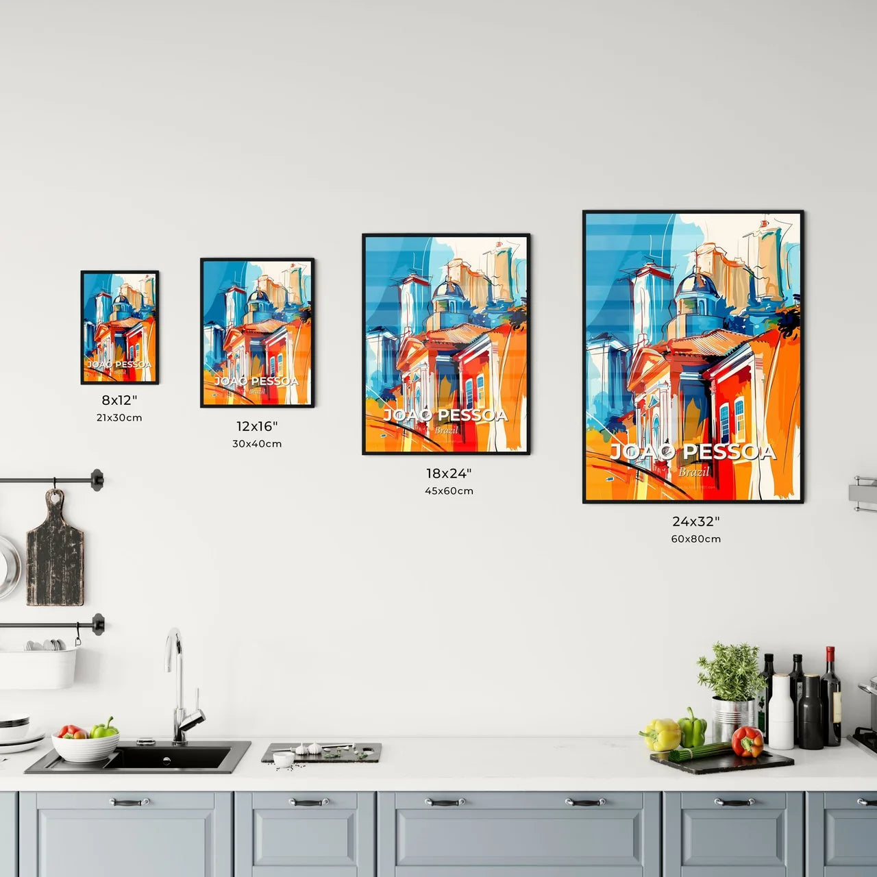 Vibrant Joao Pessoa, Brazil Kitchen Art