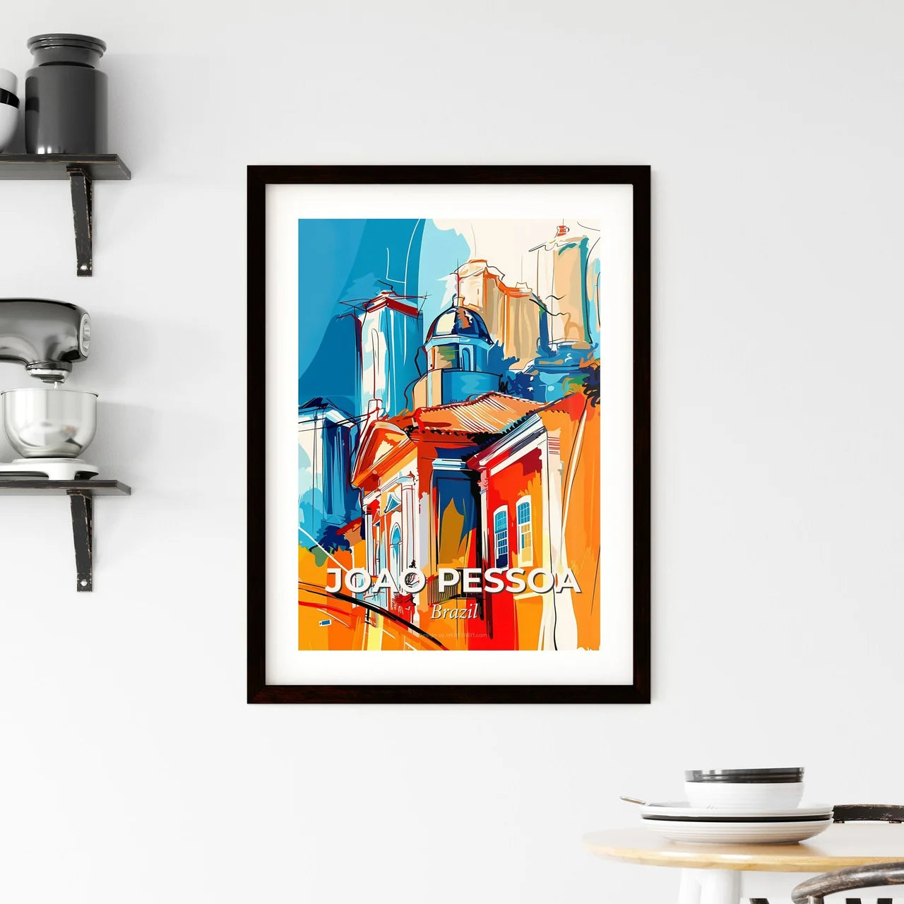 Vibrant Joao Pessoa, Brazil Framed Print