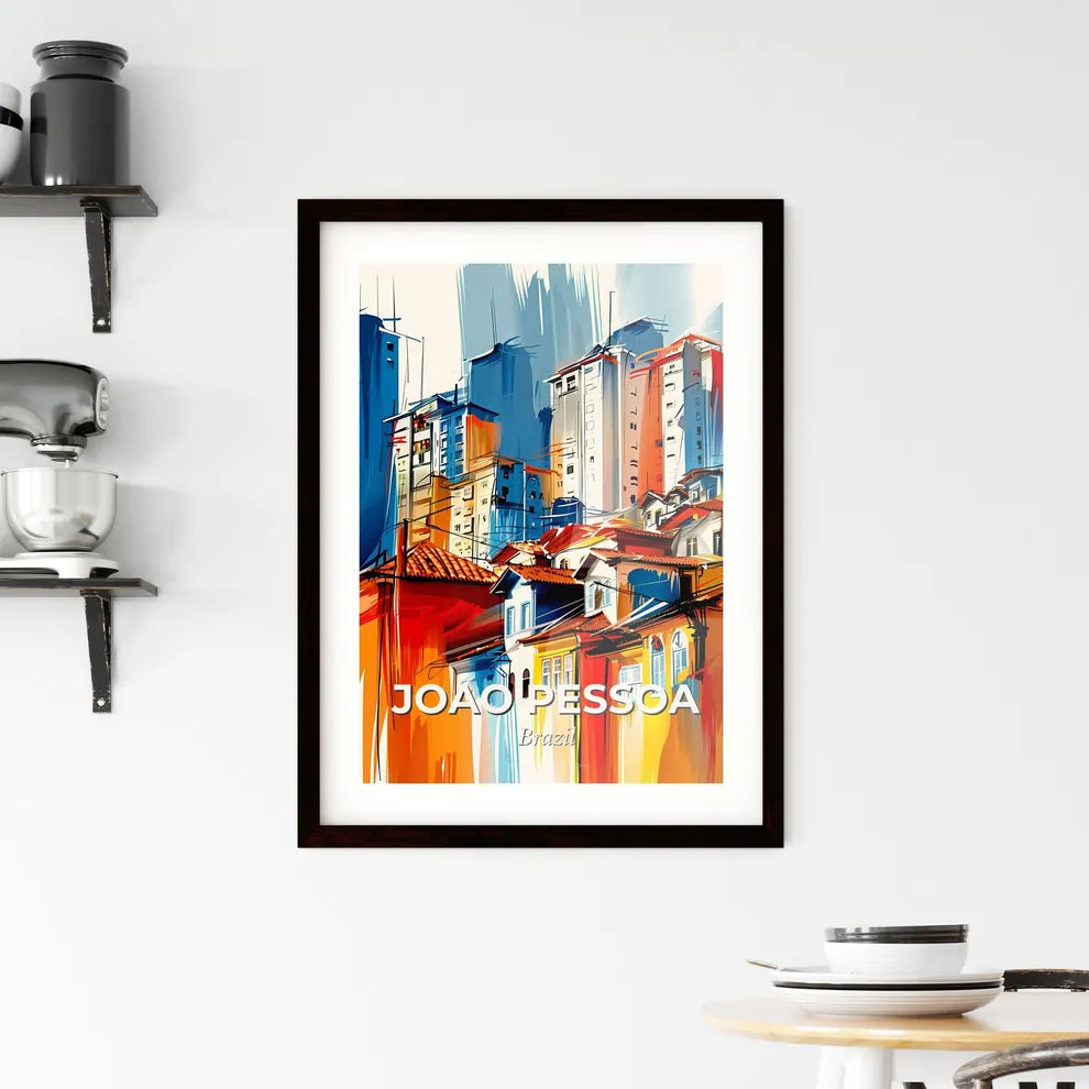 Vibrant Joao Pessoa, Brazil Framed Print
