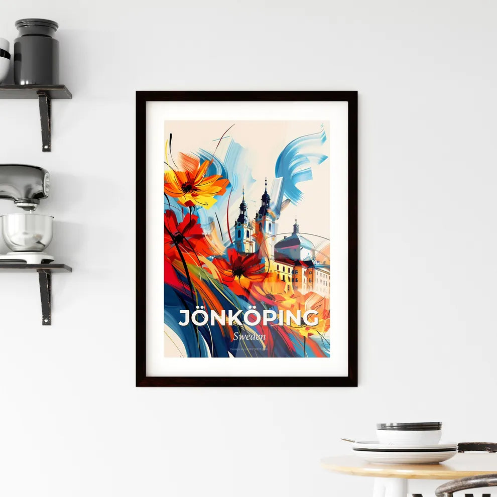 Vibrant Jönköping, Sweden Framed Print