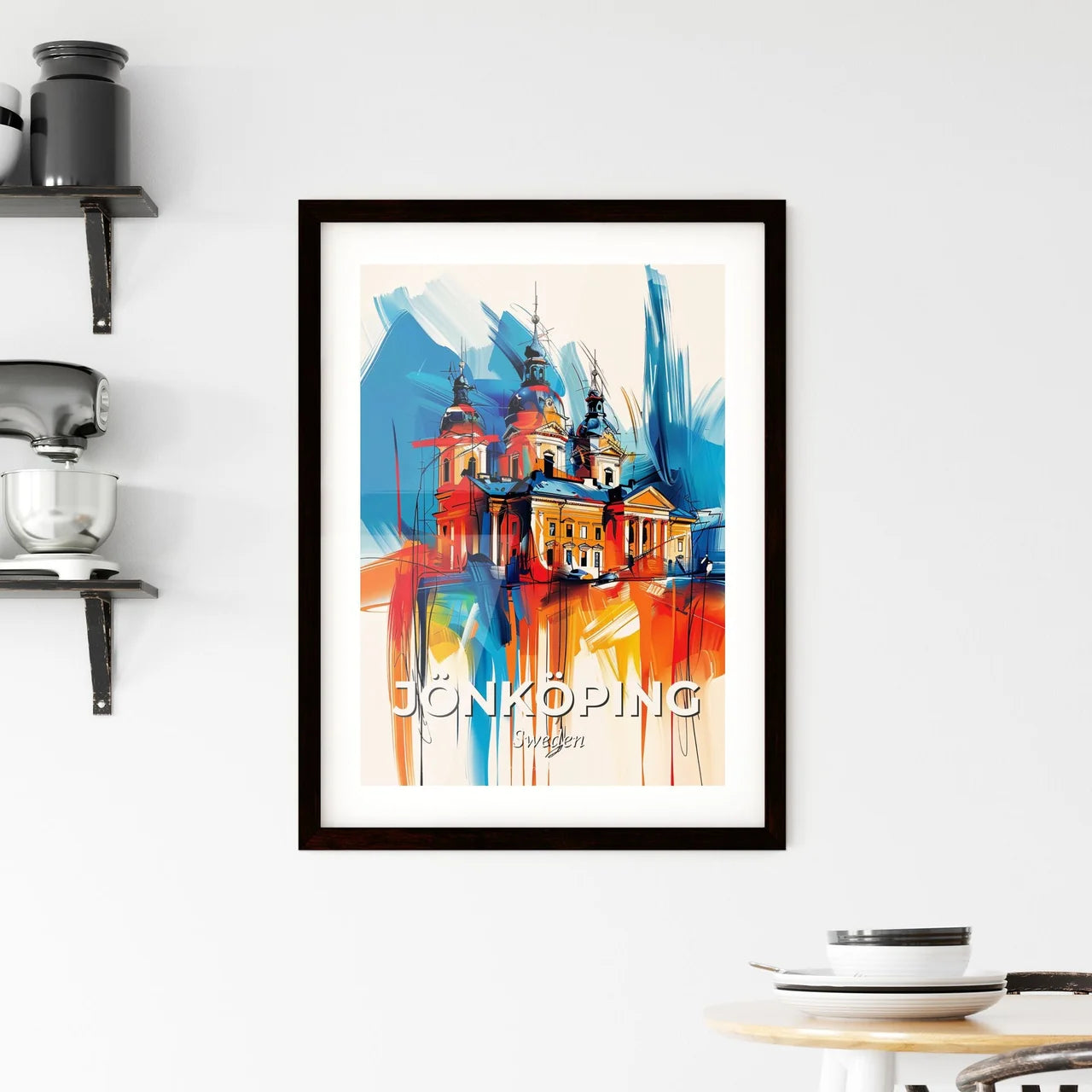Vibrant Jönköping, Sweden Framed Print