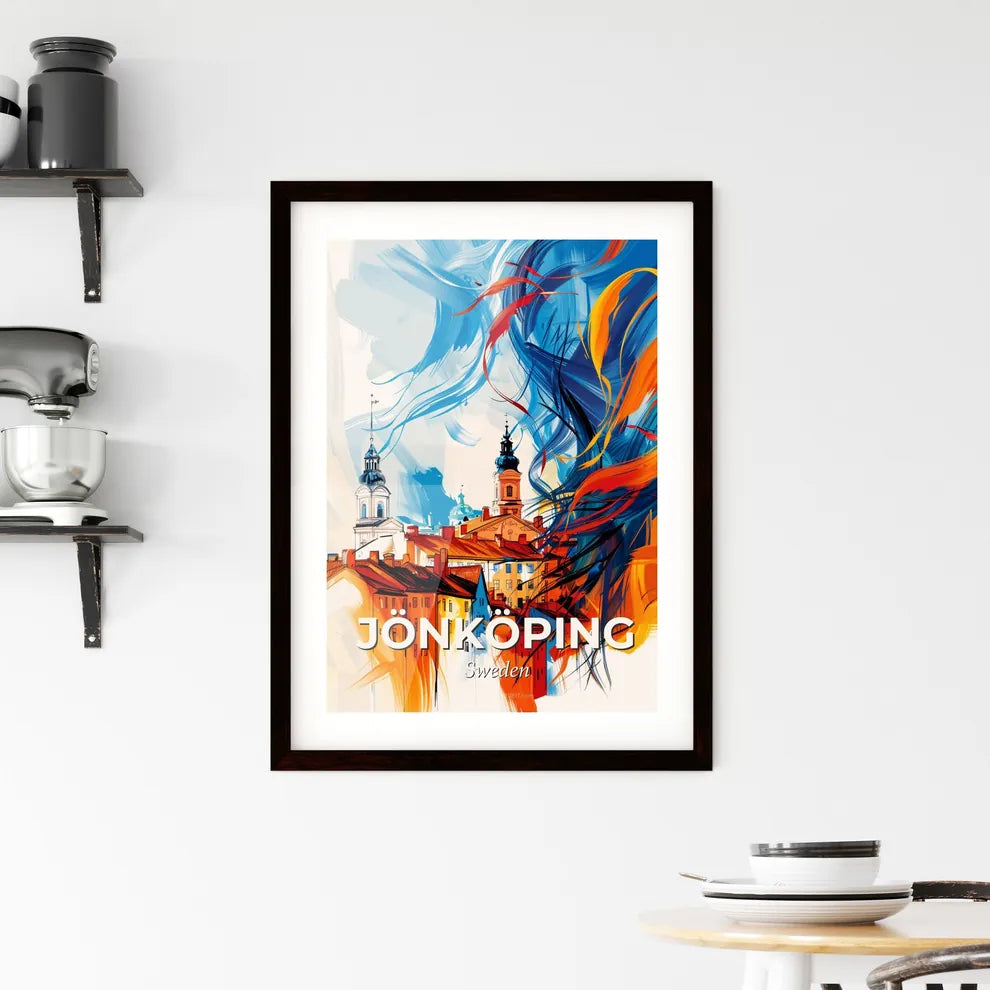 Vibrant Jönköping, Sweden Framed Print