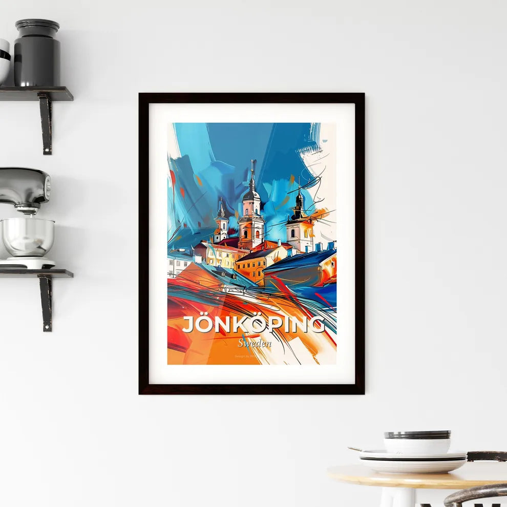 Vibrant Jönköping, Sweden Framed Print