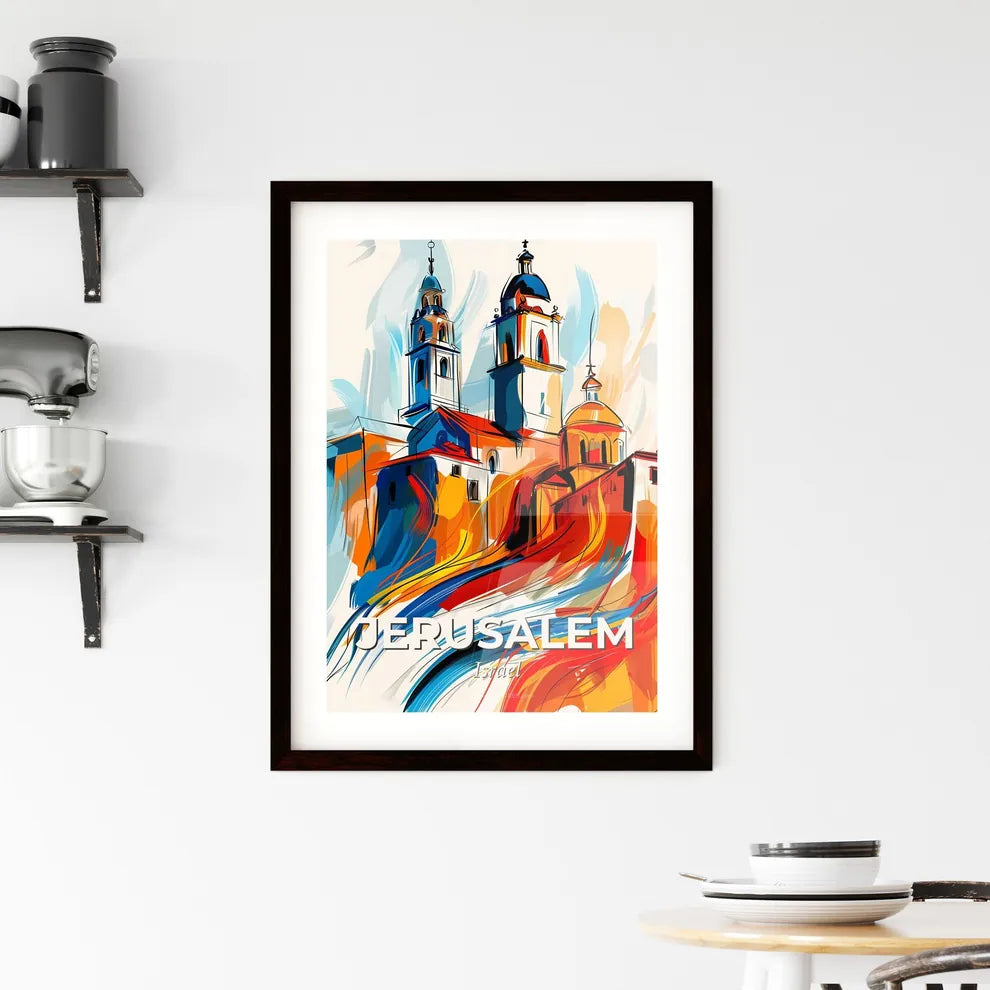 Vibrant Jerusalem, Israel Framed Print