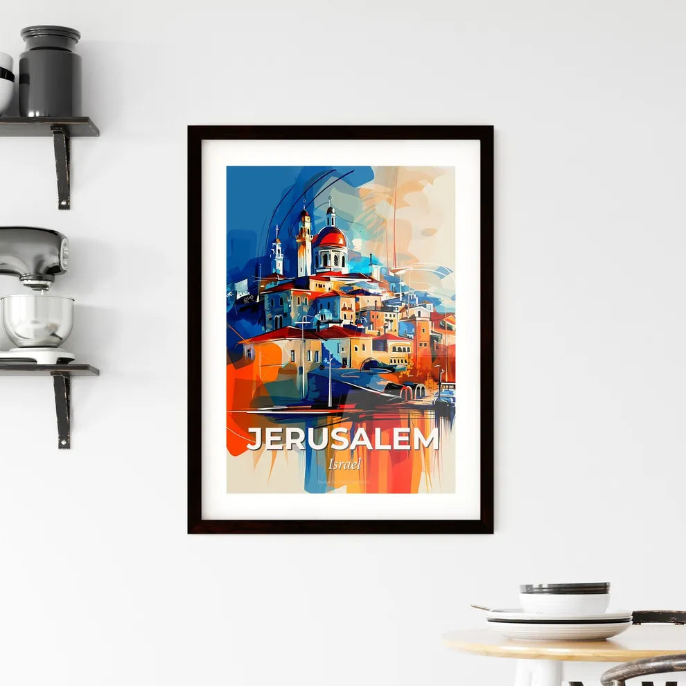 Vibrant Jerusalem, Israel Framed Print