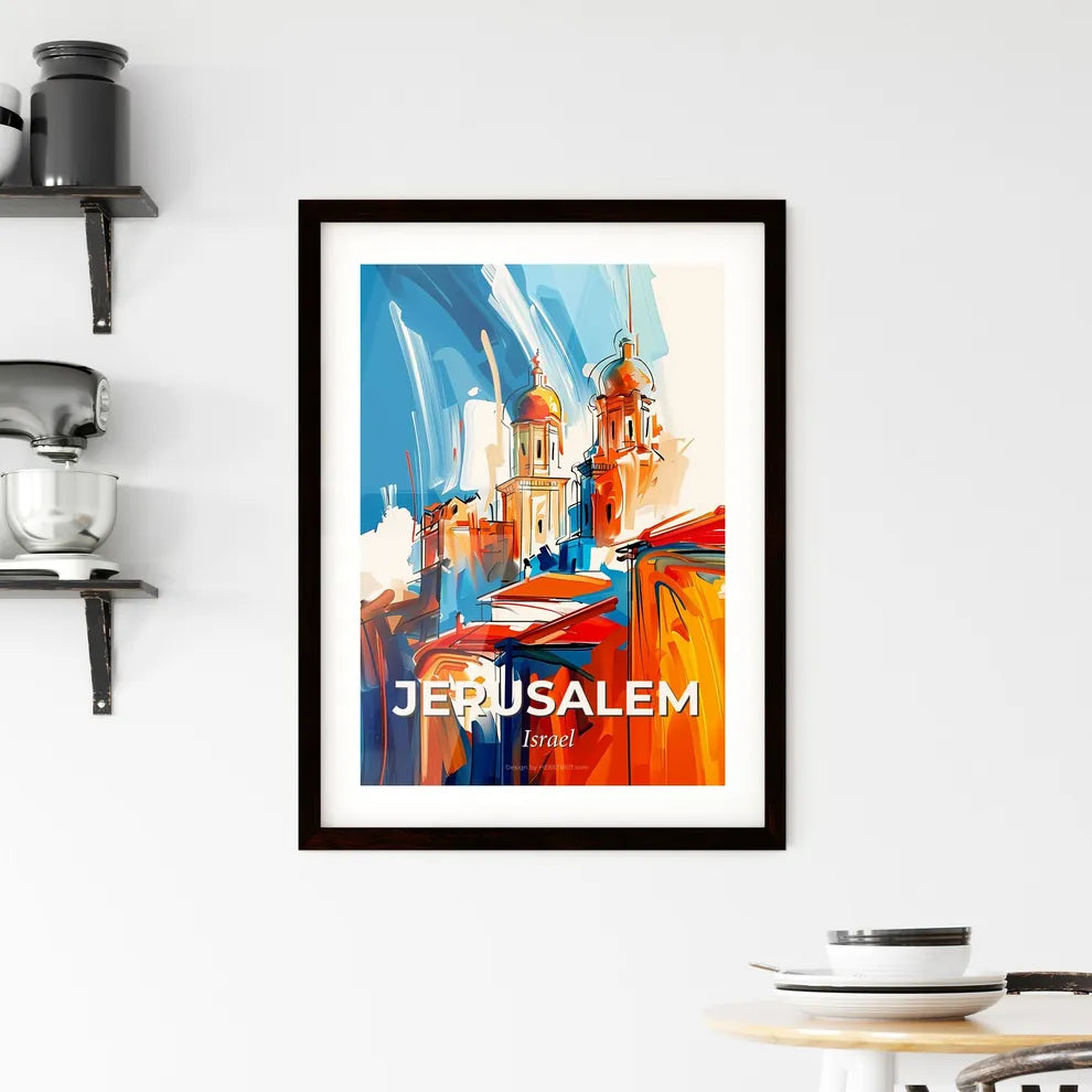 Vibrant Jerusalem, Israel Framed Print
