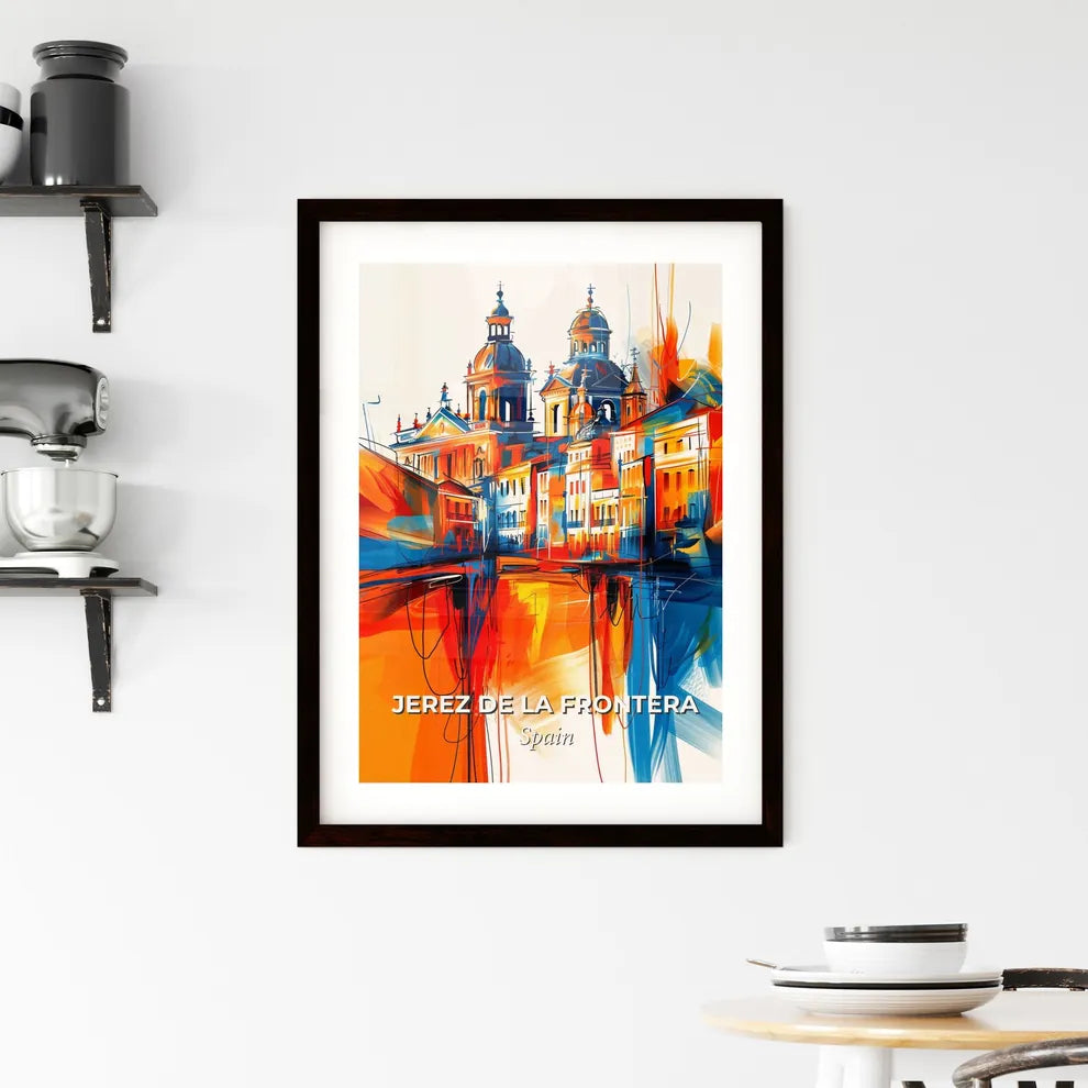 Vibrant Jerez De La Frontera, Spain Framed Print