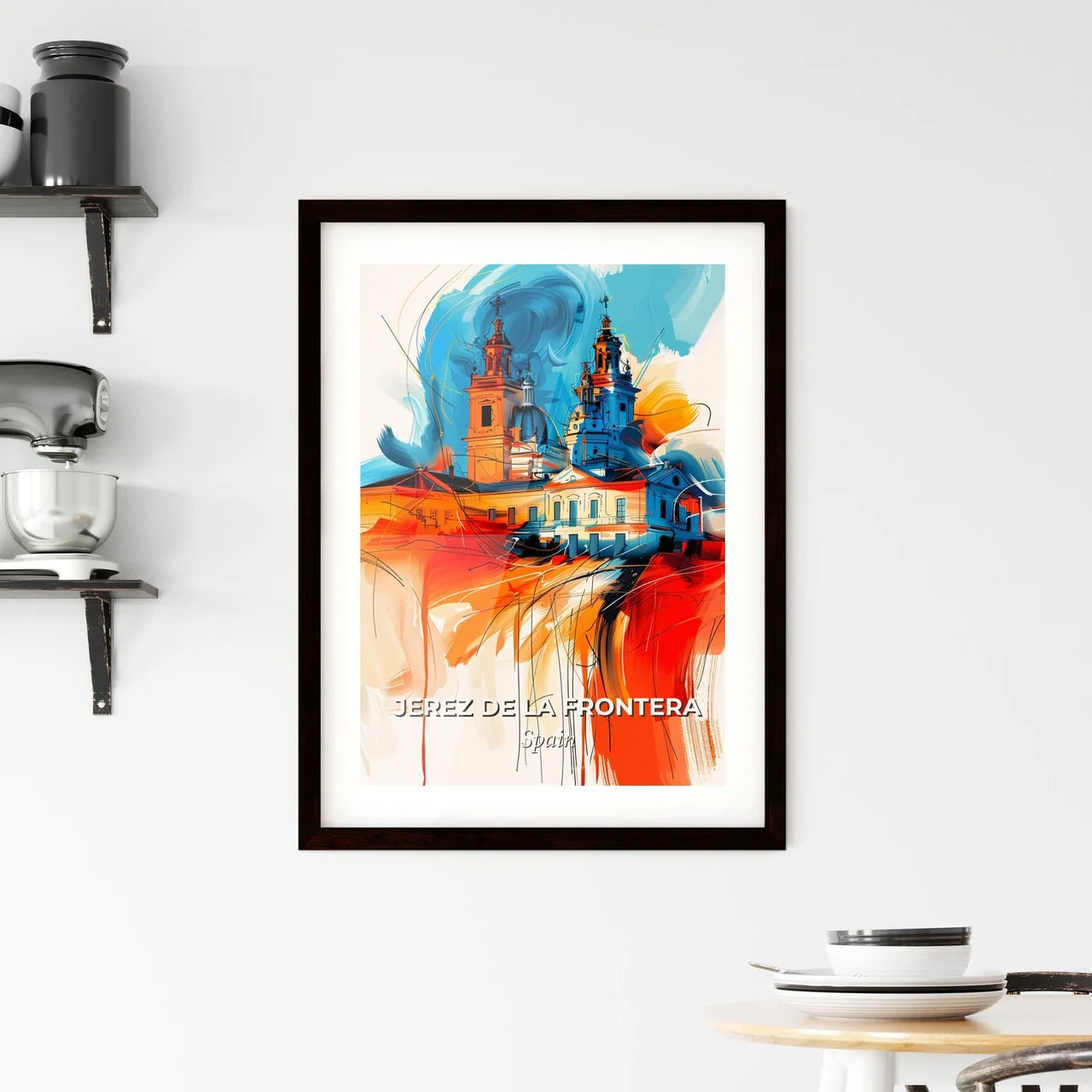 Vibrant Jerez De La Frontera, Spain Framed Print