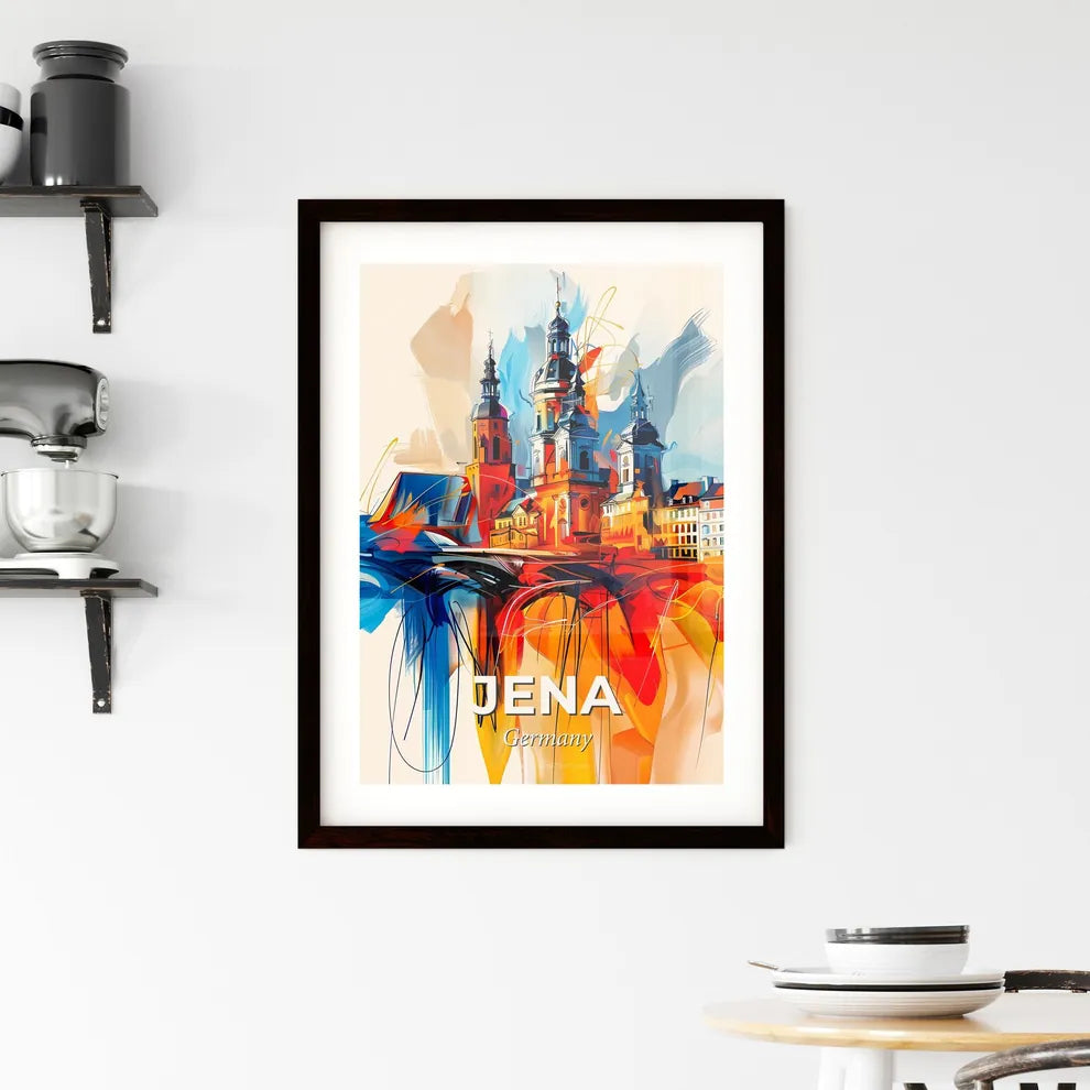 Vibrant Jena, Germany Framed Print
