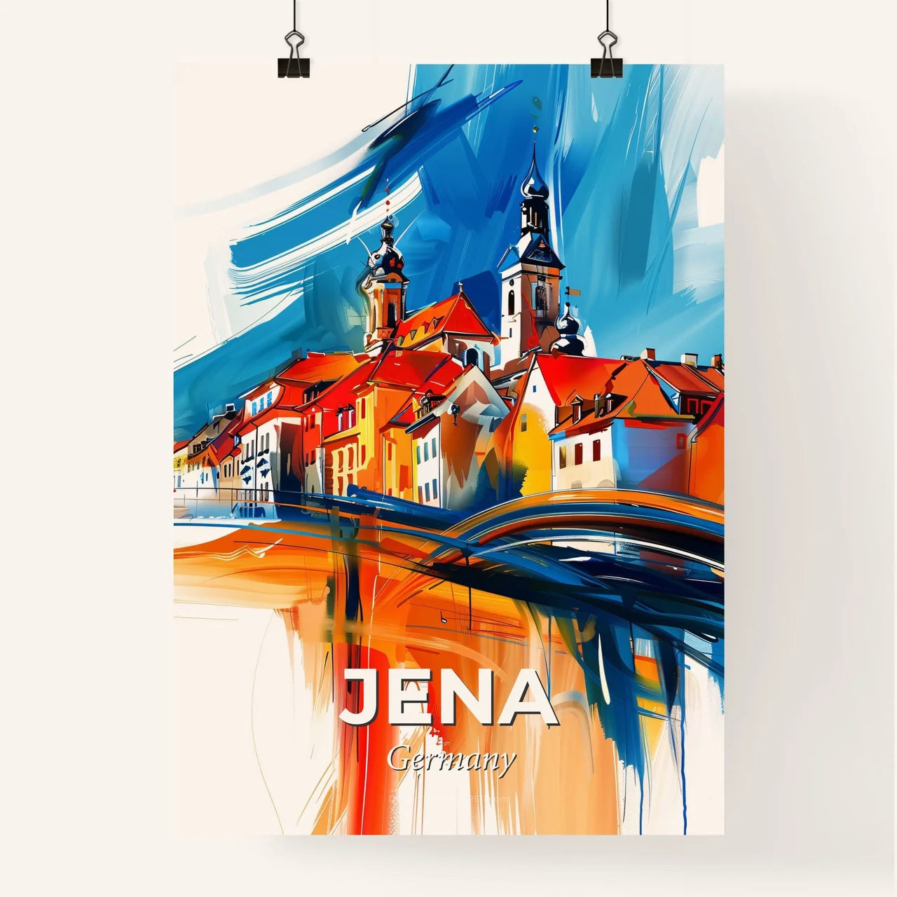 Vibrant Jena, Germany Poster