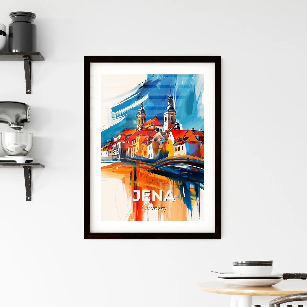 Vibrant Jena, Germany Framed Print