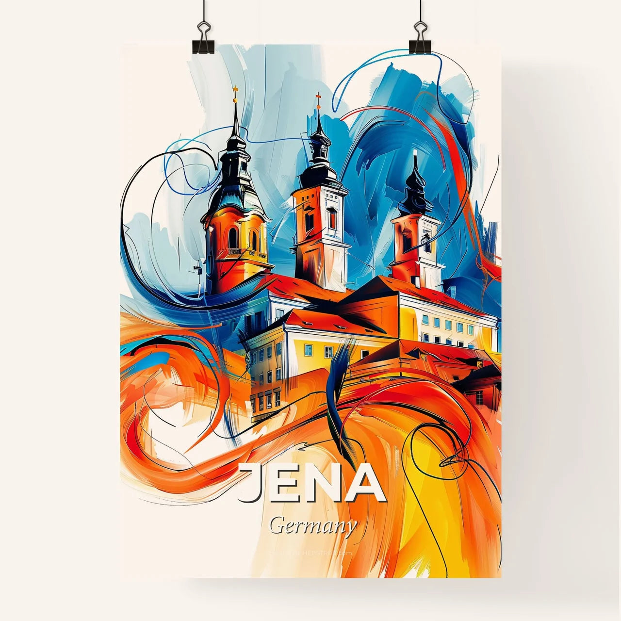 Vibrant Jena, Germany Poster
