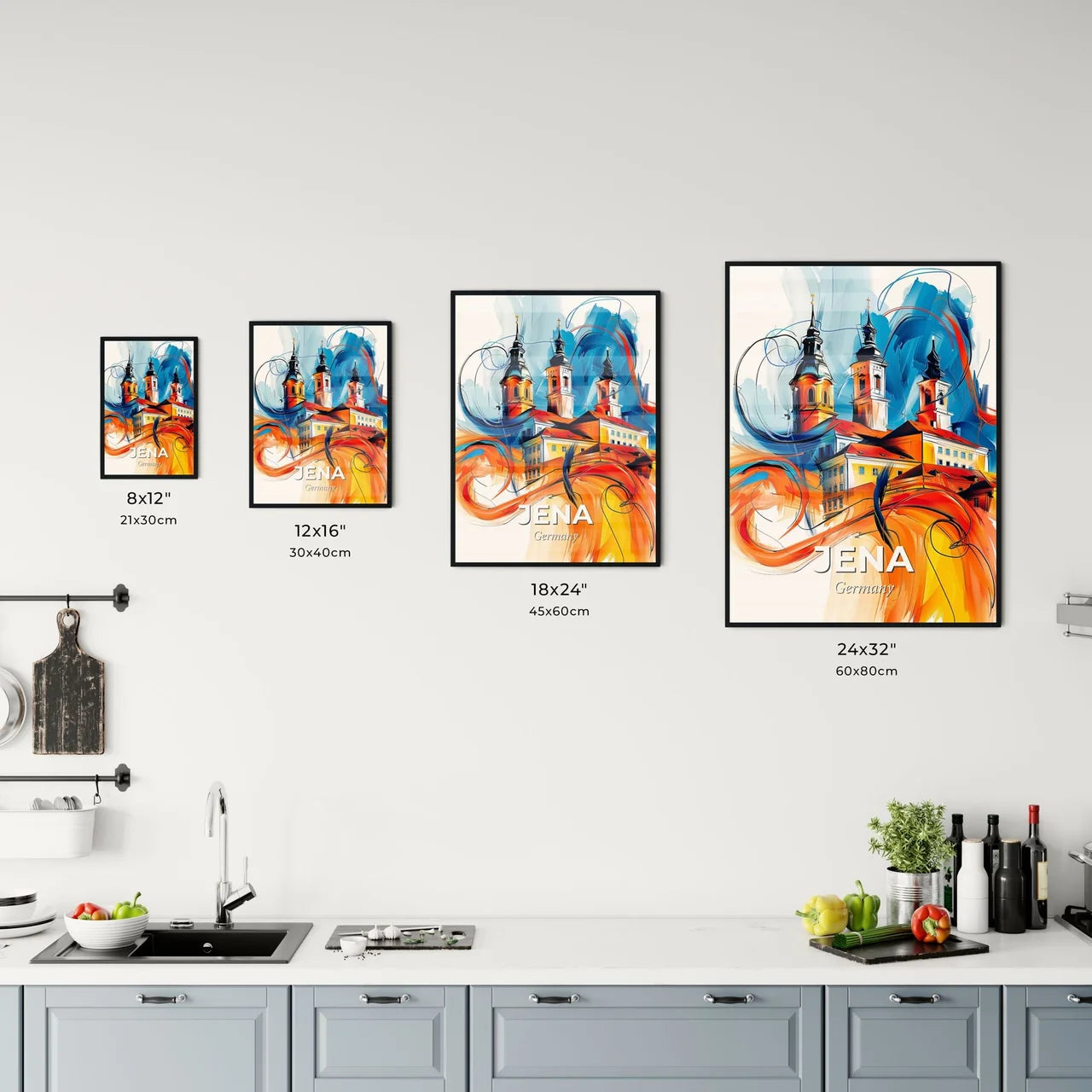 Vibrant Jena, Germany Kitchen Art