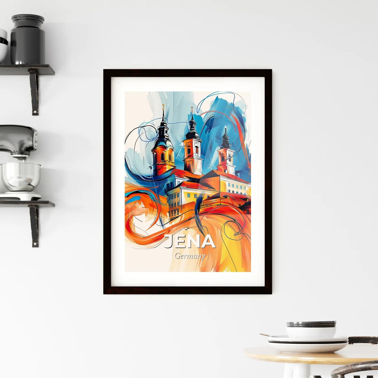 Vibrant Jena, Germany Framed Print