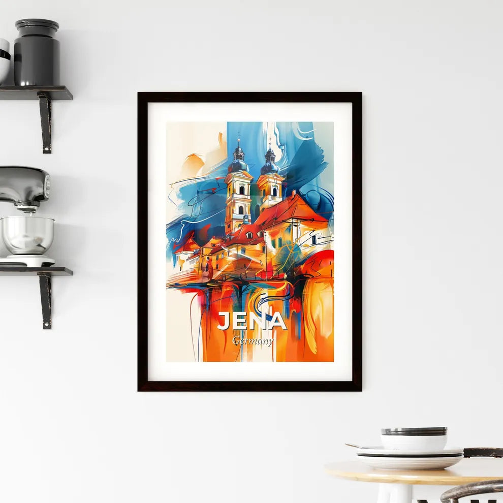 Vibrant Jena, Germany Framed Print