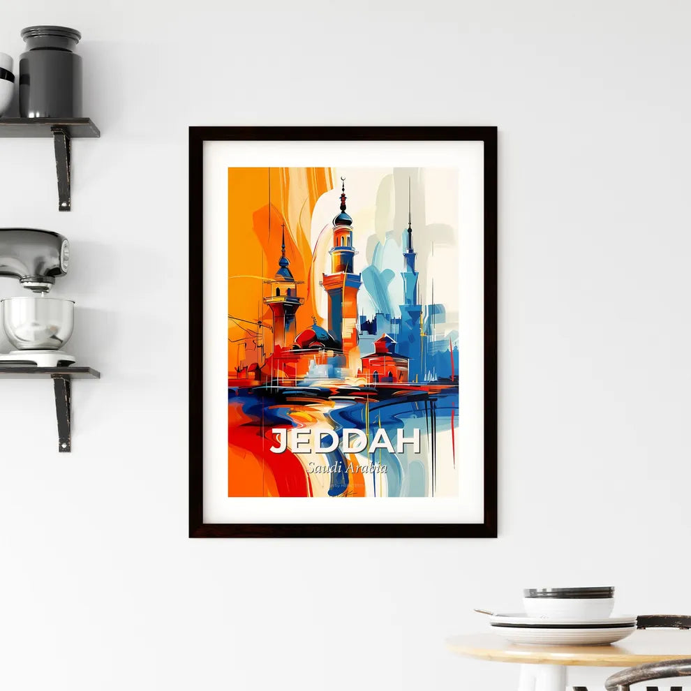 Vibrant Jeddah, Saudi Arabia Framed Print