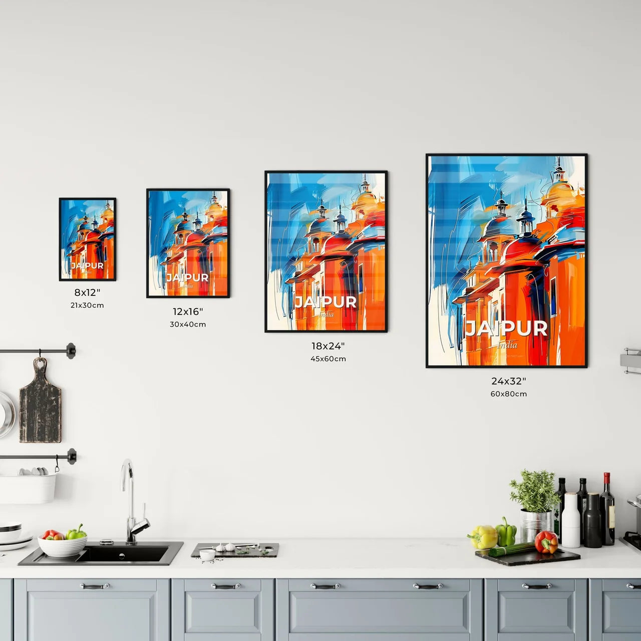Vibrant Jaipur, India Kitchen Art