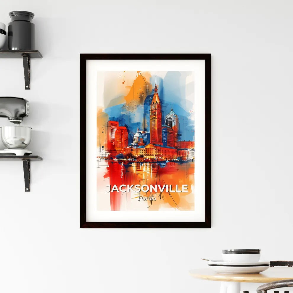 Vibrant Jacksonville, Florida Framed Print